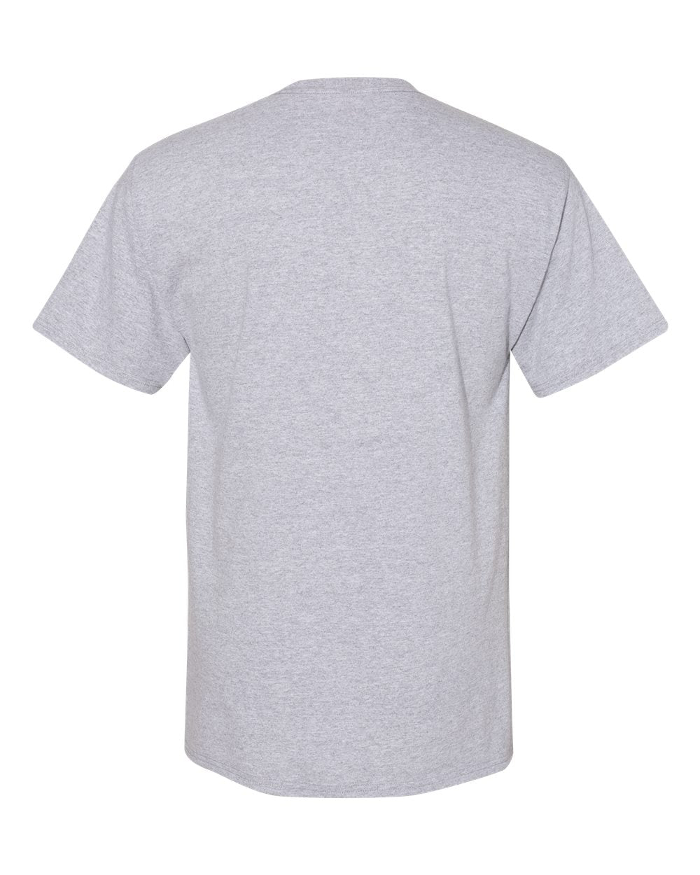 Rear View of Light Steel Workwear Pocket T-Shirt - W110