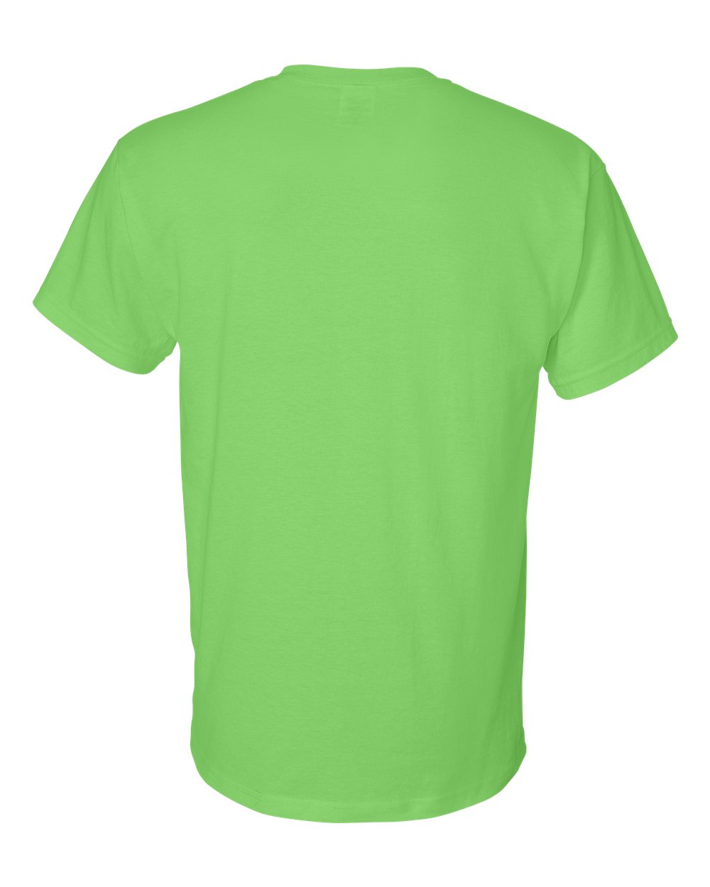 Rear View of Lime DryBlend® T-Shirt - 8000