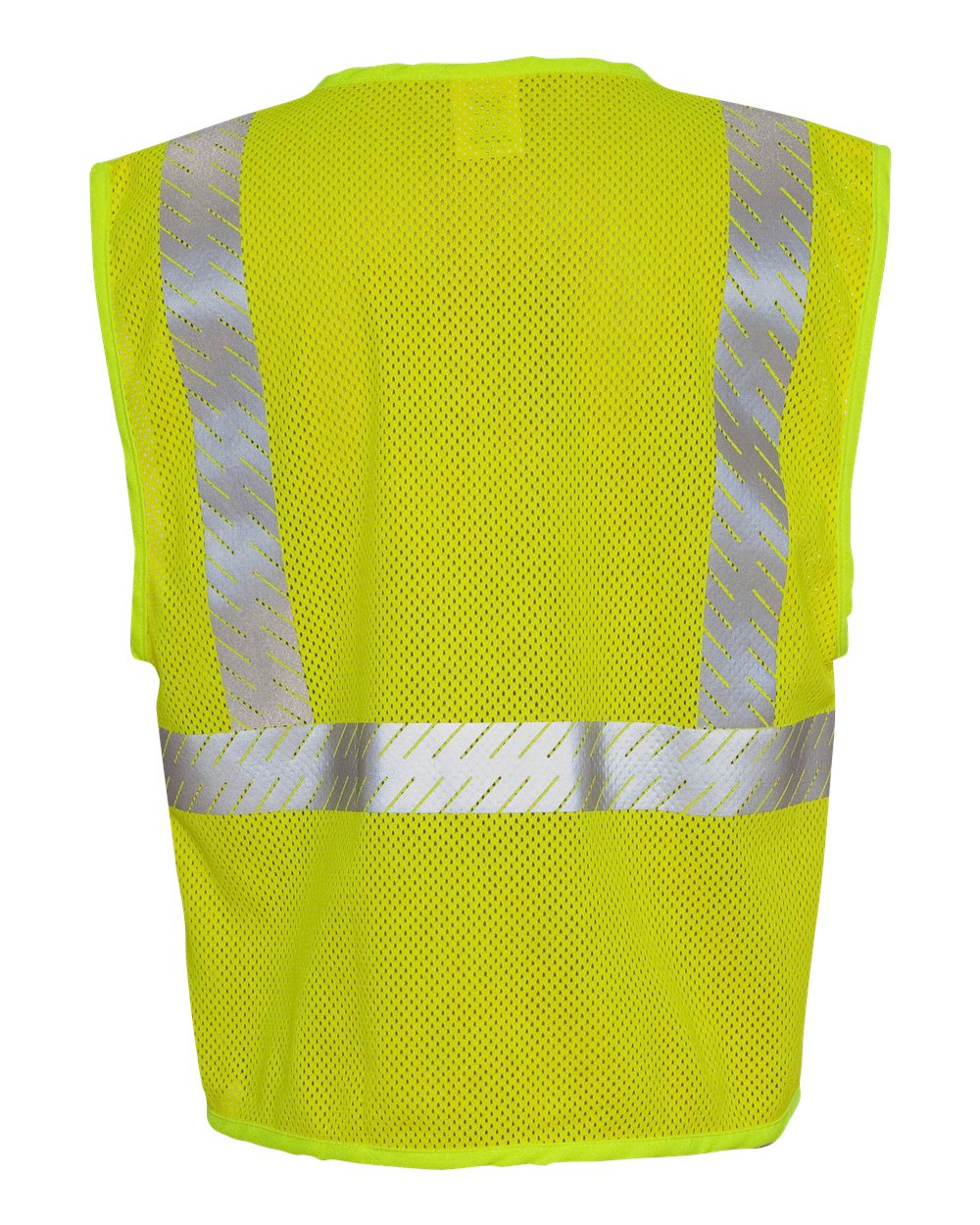 Rear View of Lime FR Breathable Mesh Vest - FM389