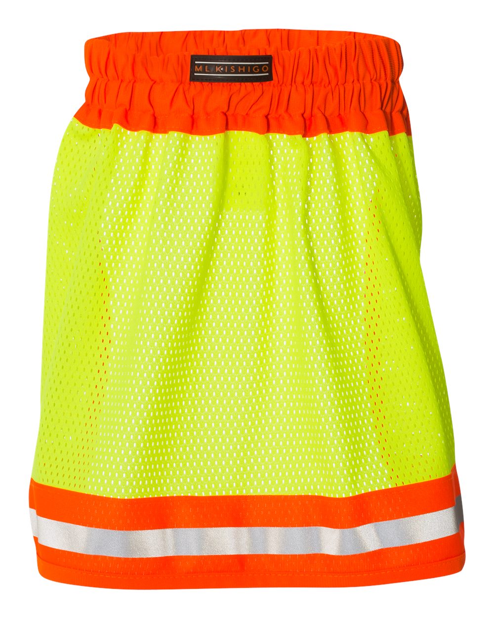 Rear View of Lime Hard Hat Sun Shield - 2810-2813