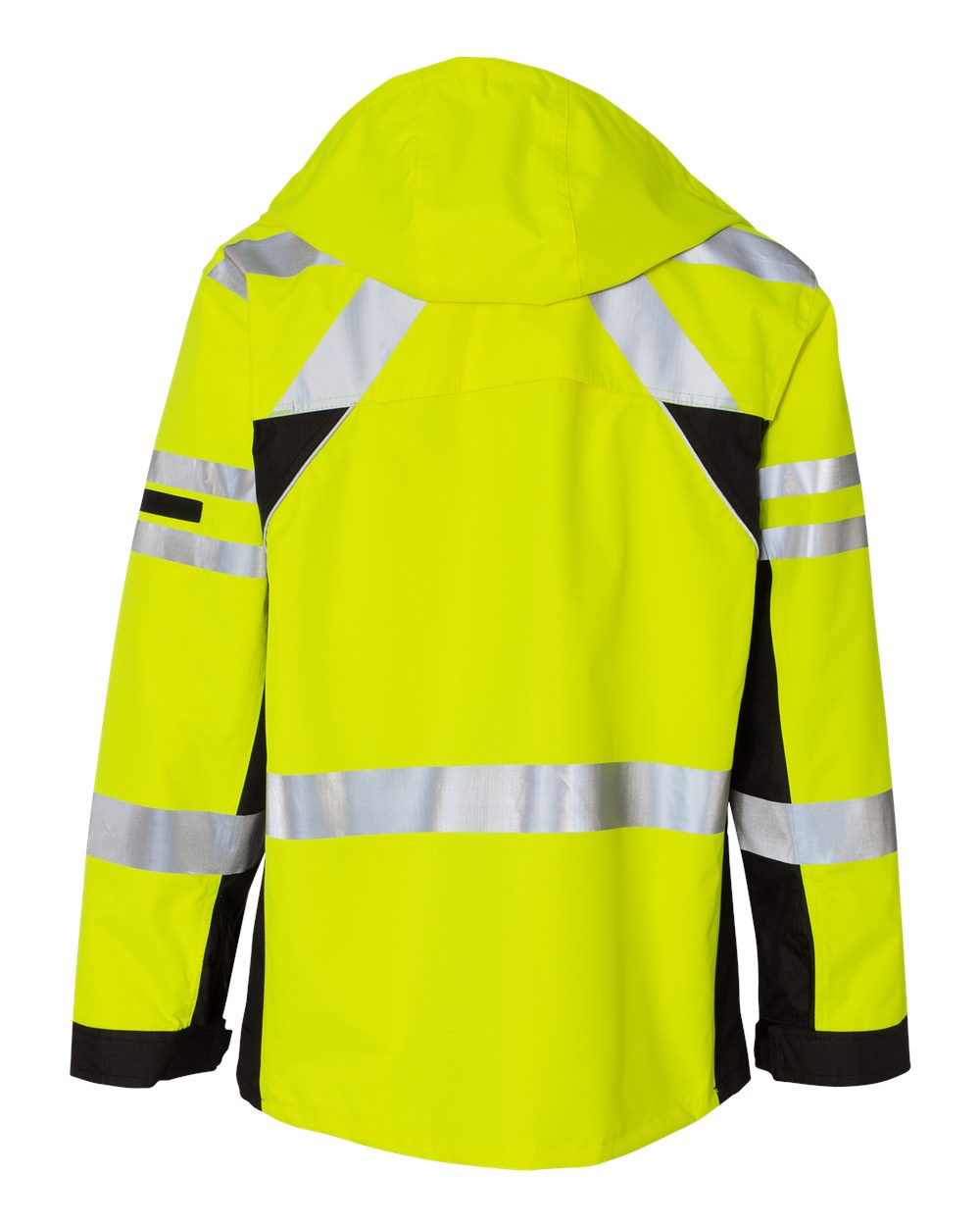 Rear View of Lime Premium Black Series® 2-In-1 Jacket - JS135-136