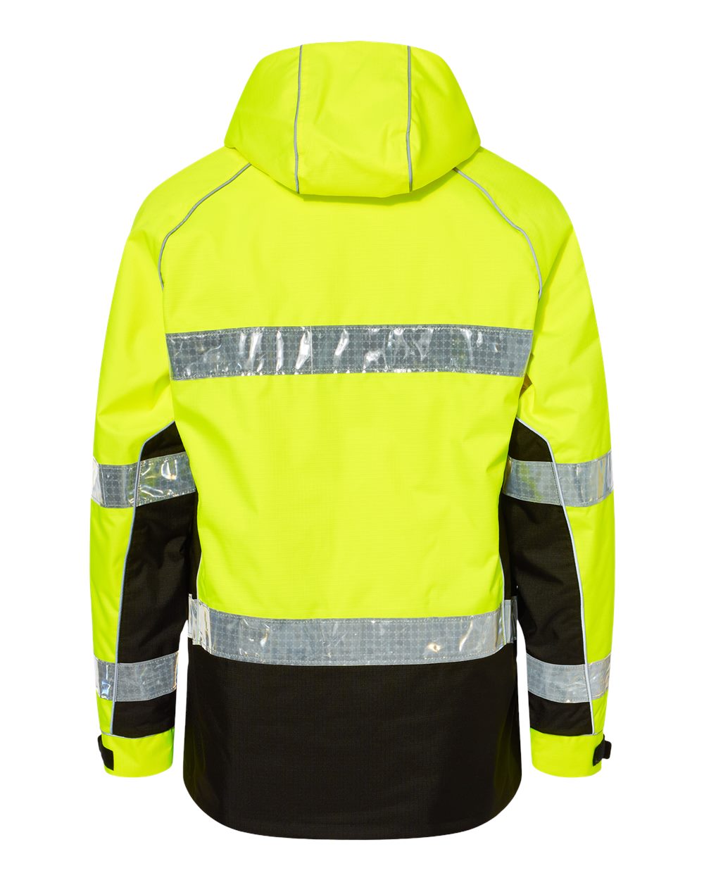 Rear View of Lime Premium Brilliant Series® Class 3 Pro Parka - JS152