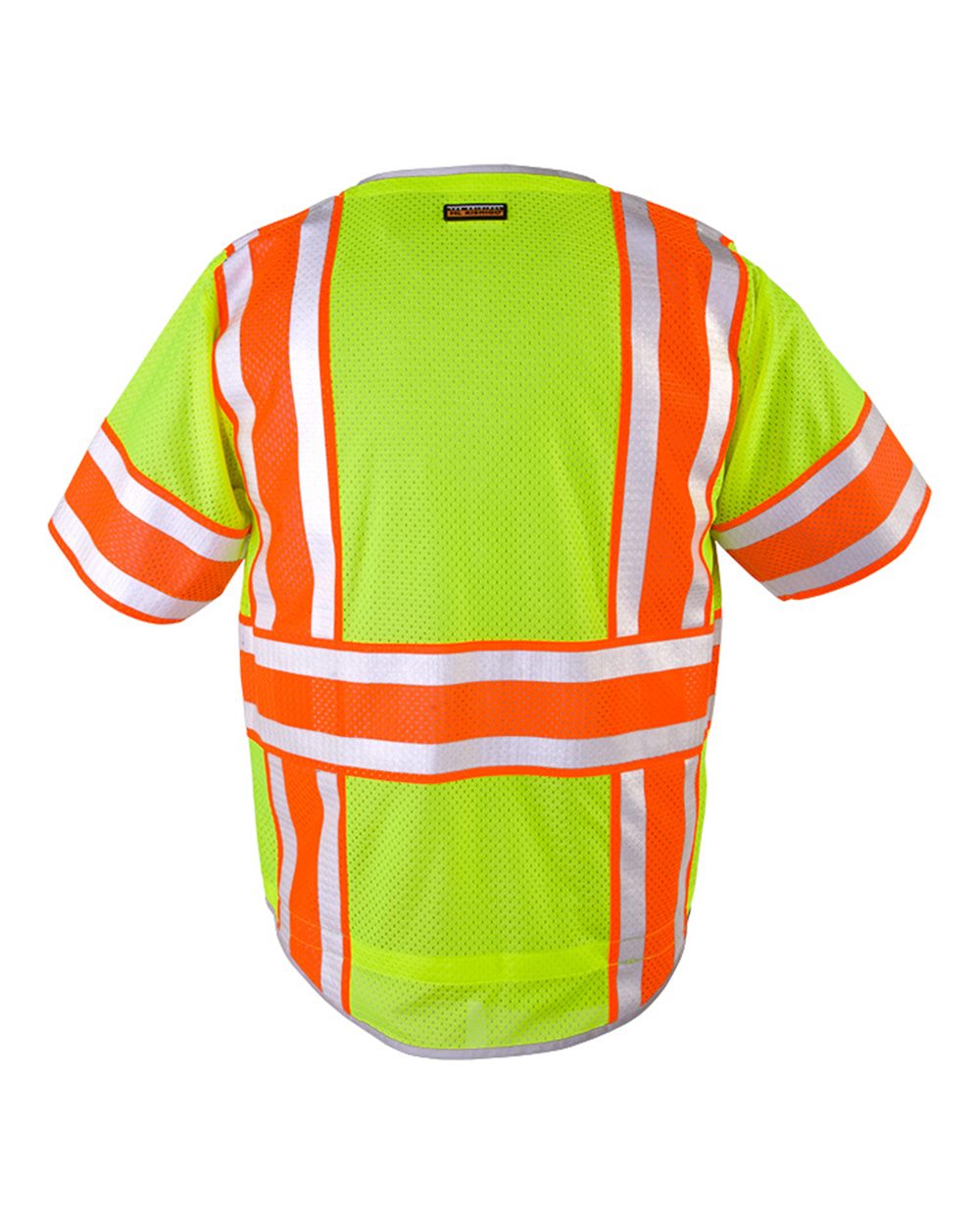 Rear View of Lime Premium Brilliant Series® Ultimate Reflective Class 3 Vest - 1573-1574