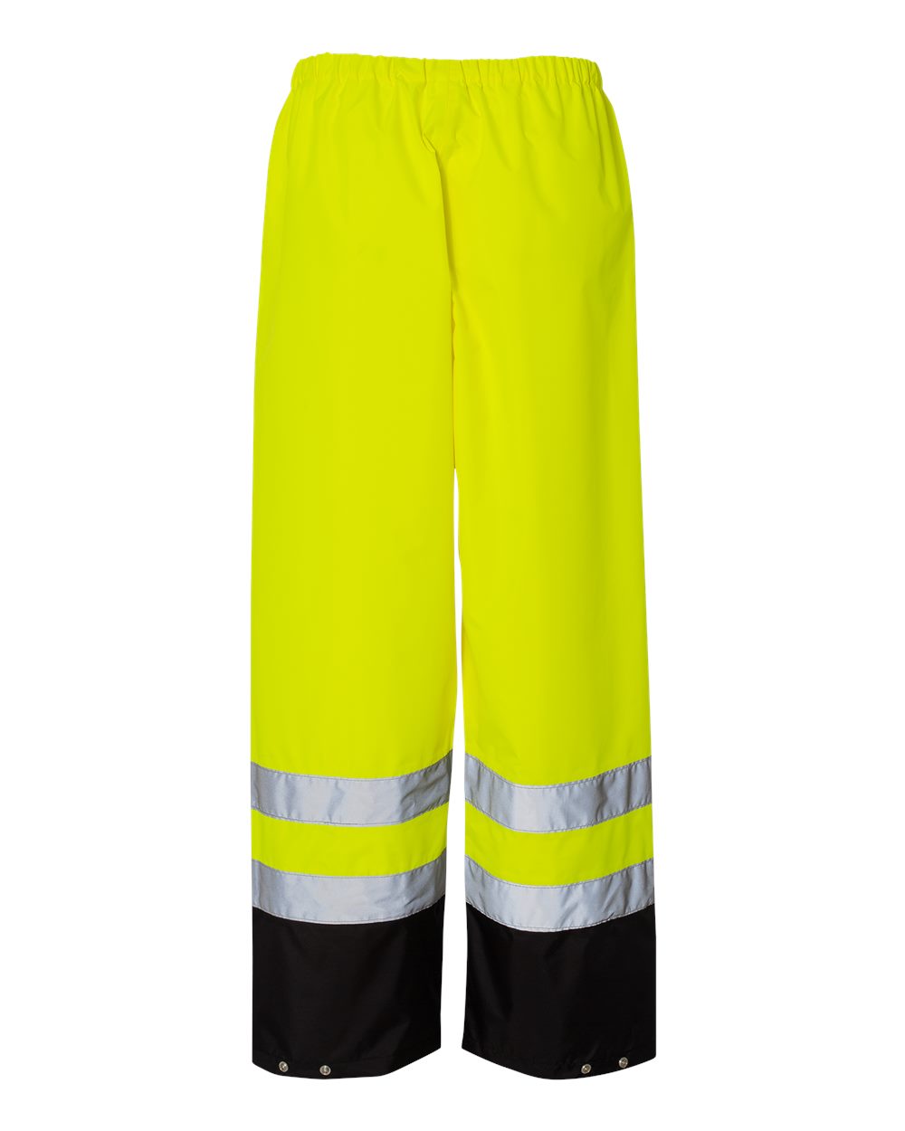 Rear View of Lime Storm Cover Waterproof Rain Pants - RWP102-103
