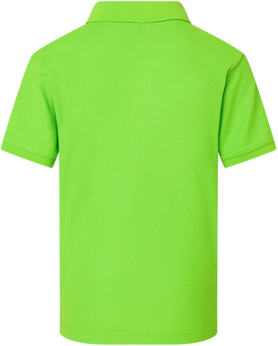 Rear View of Lime Youth Pique Polo - 62800Y