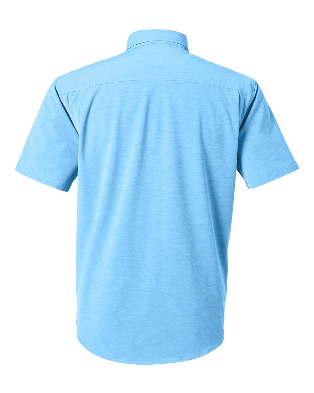 Rear View of Marolina Blue Kona Solid Shirt - H150154