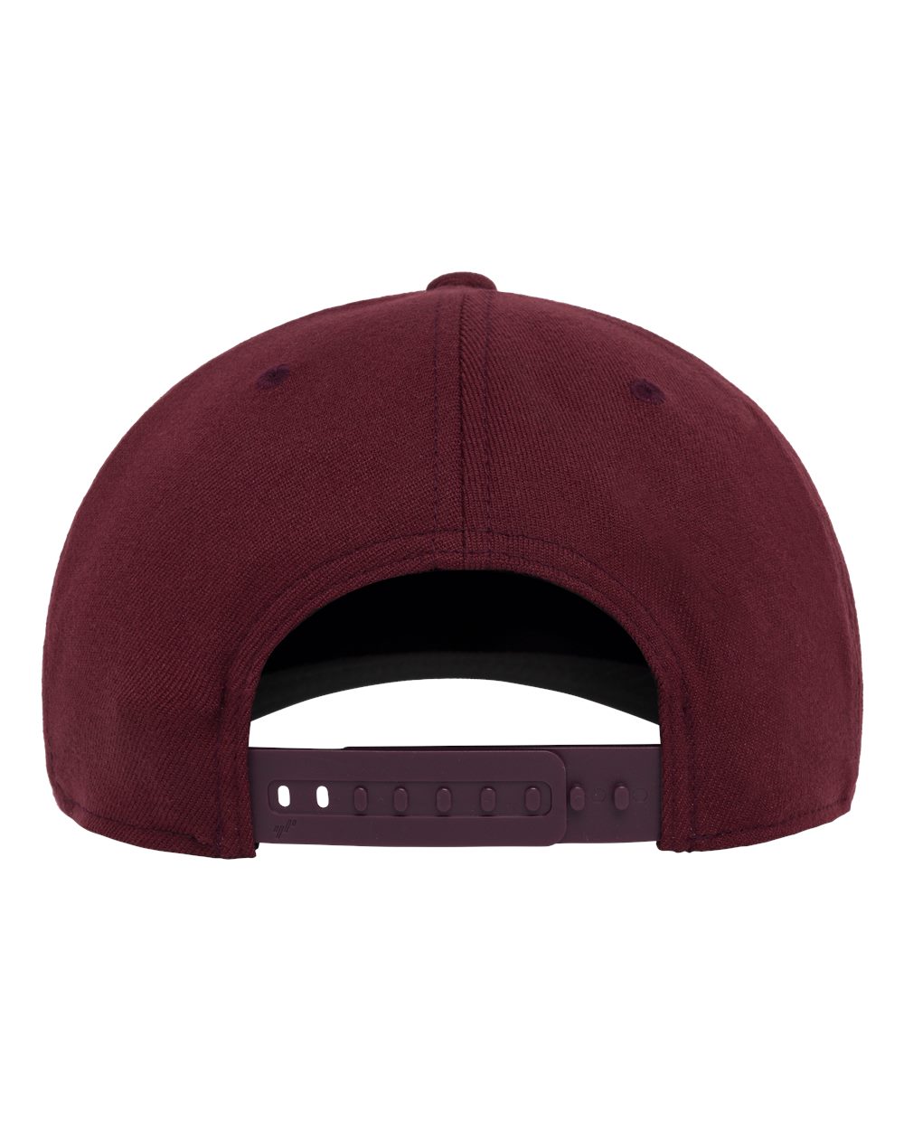 Rear View of Maroon 110® Snapback Cap - 110F