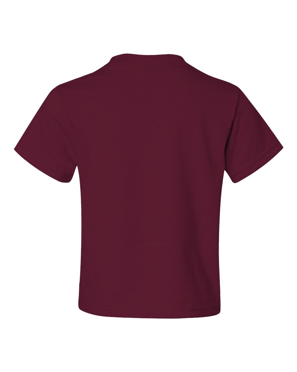 Rear View of Maroon Dri-Power® Youth 50/50 T-Shirt - 29BR