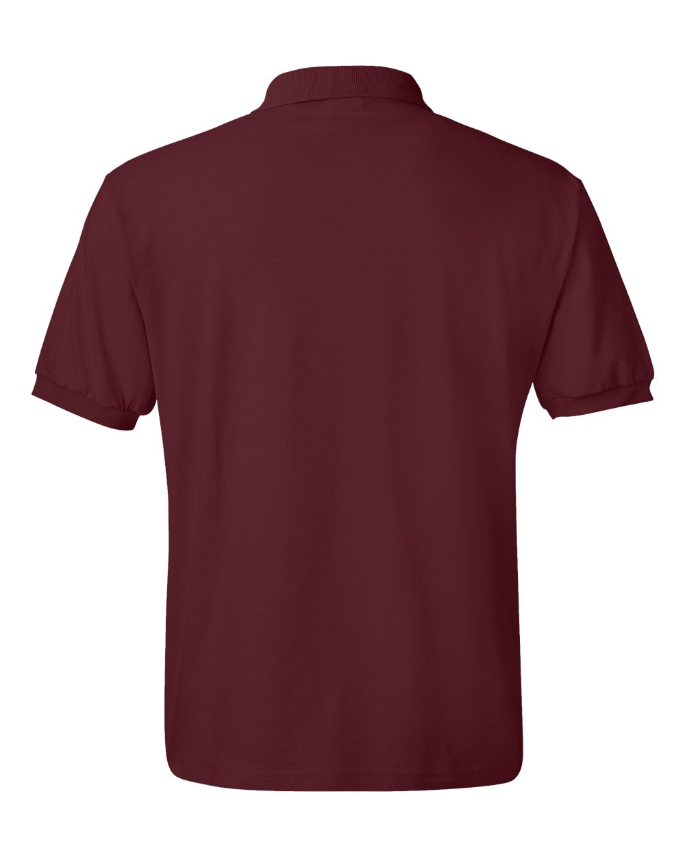 Rear View of Maroon Ecosmart® Jersey Polo - 054X