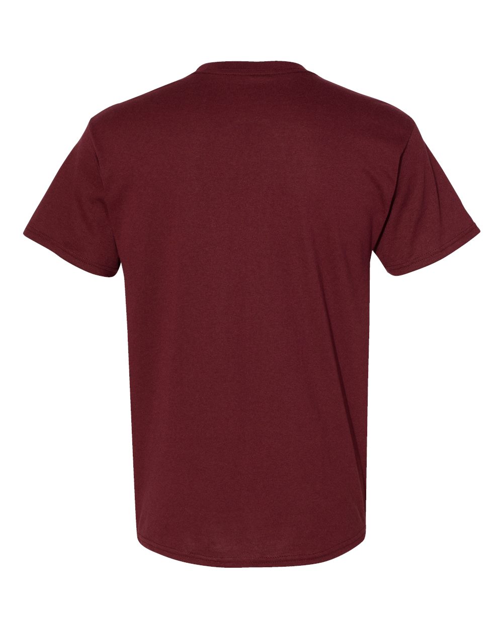 Rear View of Maroon Ecosmart™ T-Shirt - 5170
