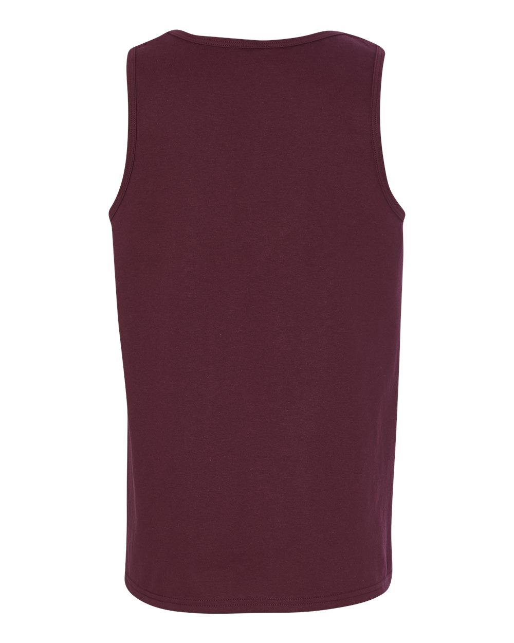 Rear View of Maroon Heavy Cotton™ Tank Top - 5200