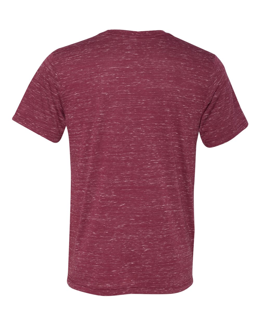 Rear View of Maroon Marble Texture Tee - 3650