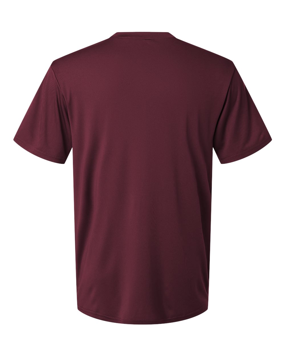 Rear View of Maroon Pro-Lock Performance T-Shirt - 48000