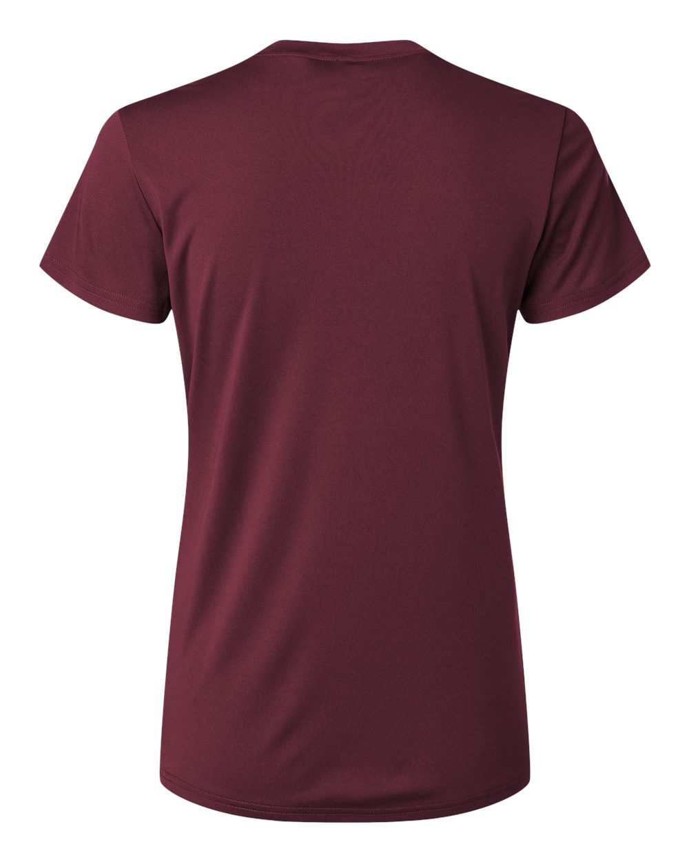 Rear View of Maroon Pro-Lock Women's Performance T-Shirt - 48000L