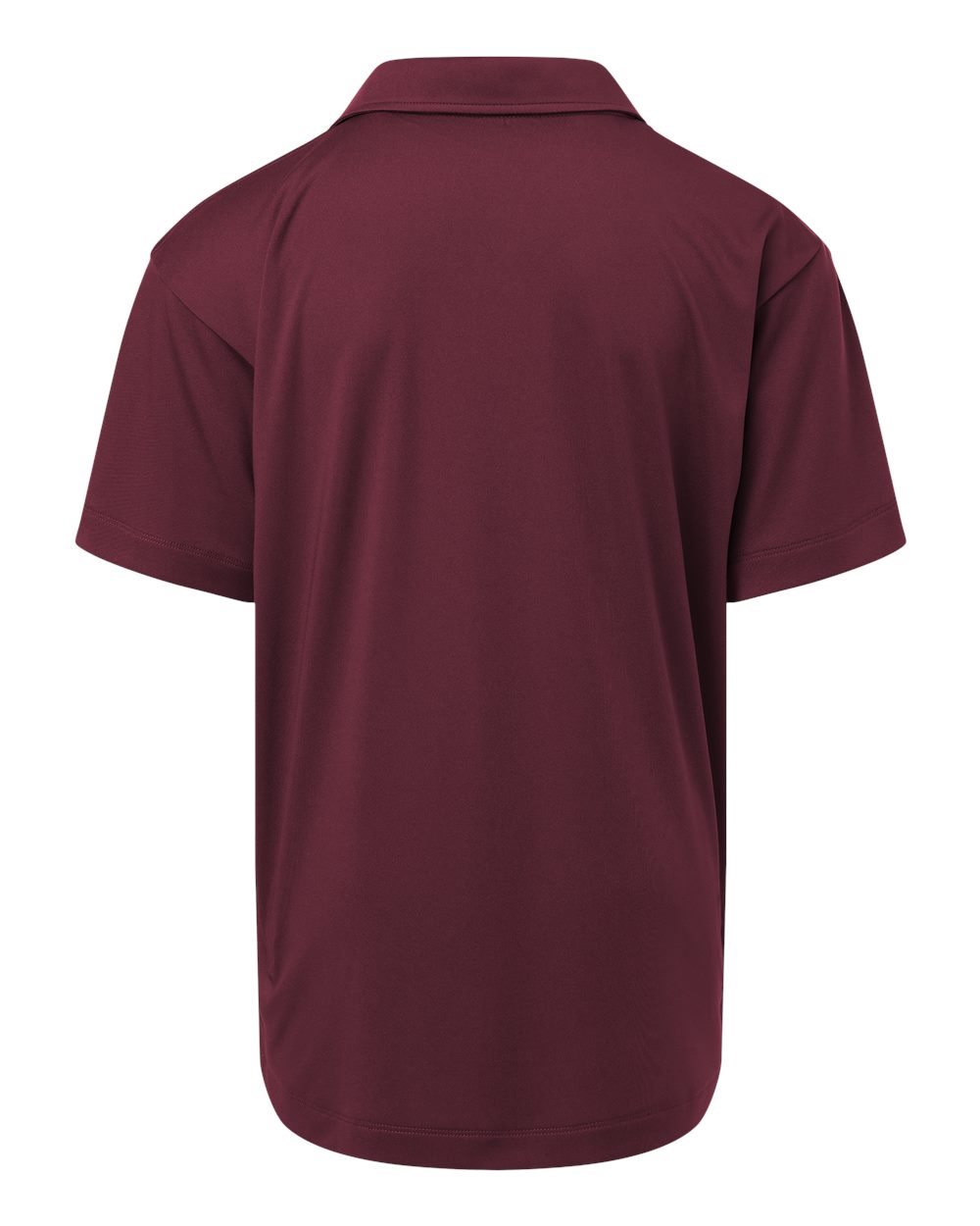 Rear View of Maroon Pro-Lock Youth Performance Polo - 41800Y