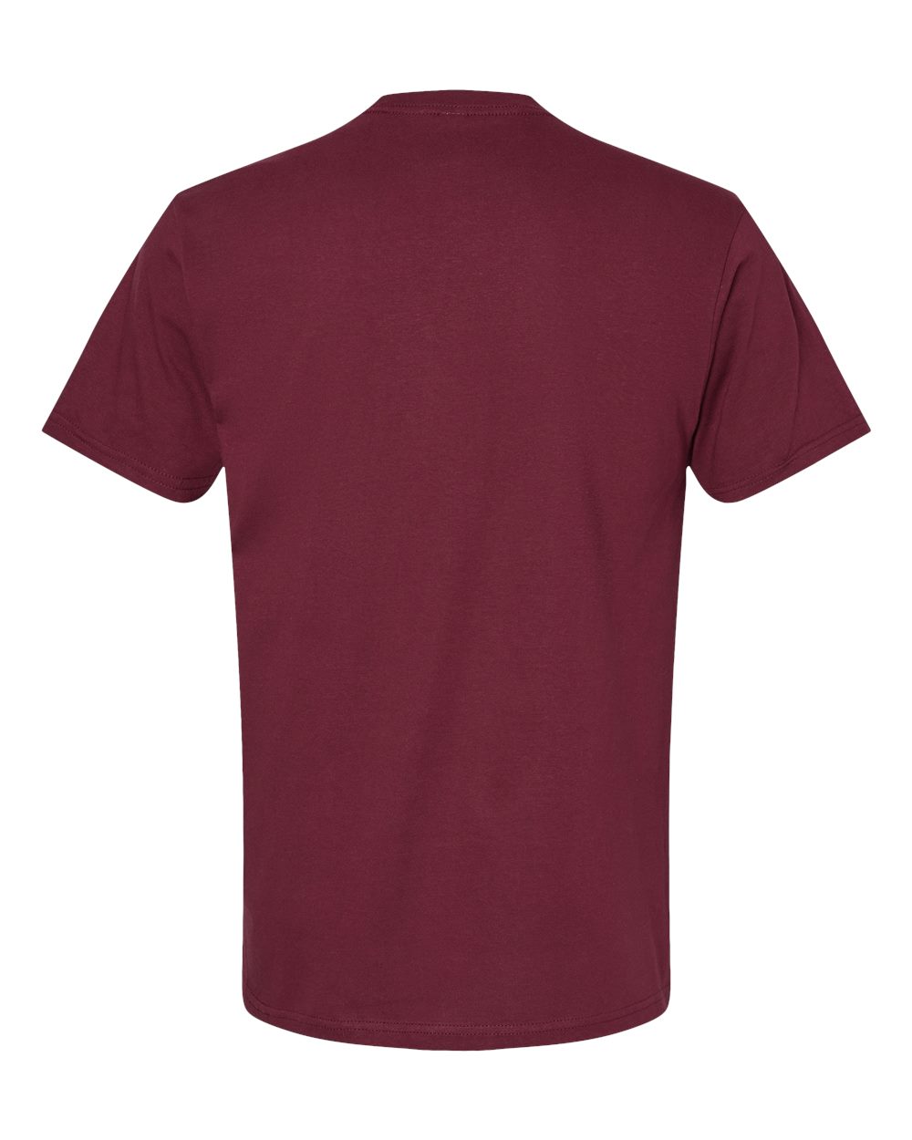 Rear View of Maroon Softstyle® Midweight T-Shirt - 65000