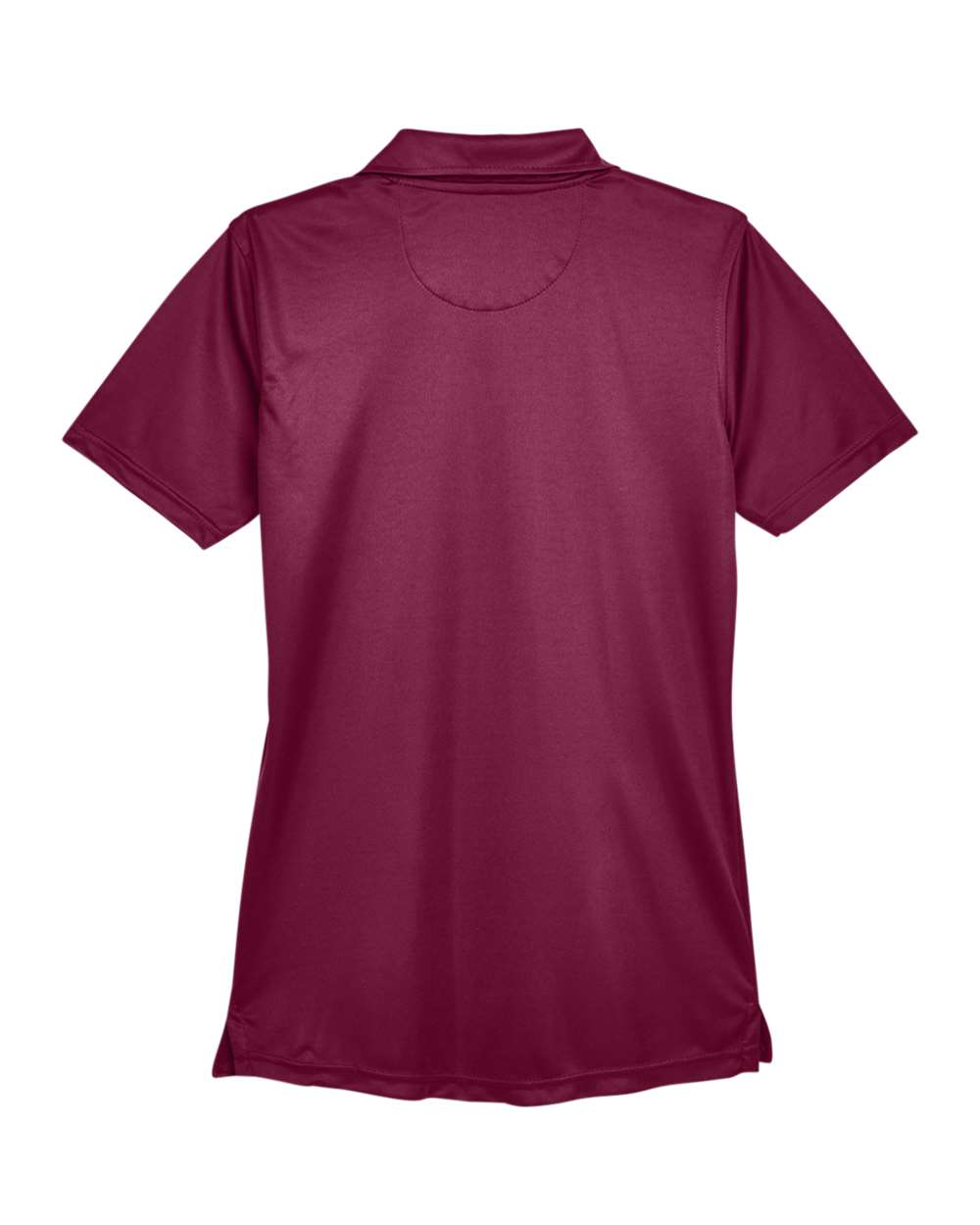 Rear View of Maroon Women's Cool & Dry Sport Performance Interlock Polo - 8425L