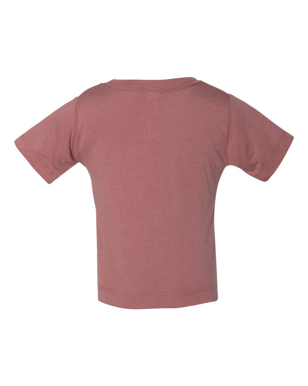 Rear View of Mauve Triblend Infant Triblend Tee - 3413B
