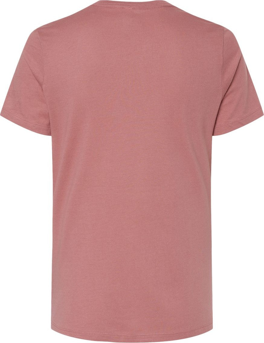 Rear View of Mauve Women’s Relaxed Jersey Tee - 6400