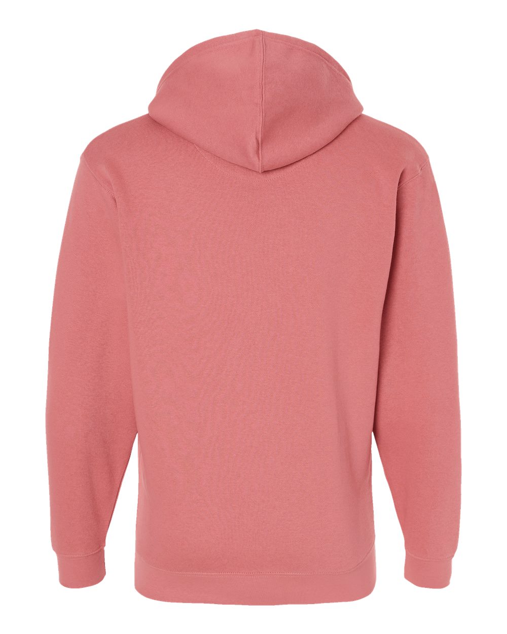Rear View of Mauvelous Elevated Fleece Basic Hoodie - 6926