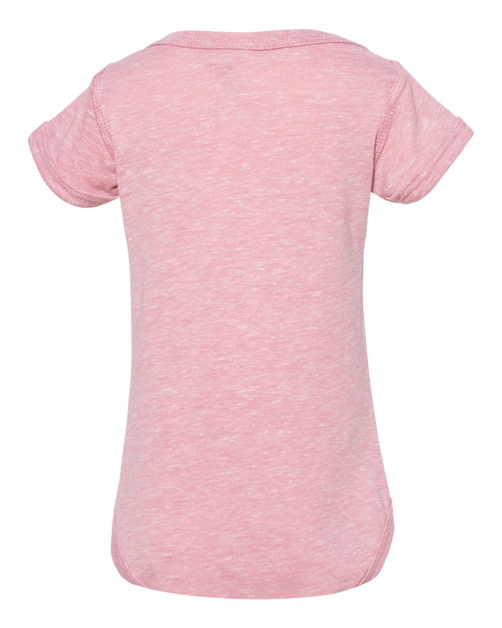 Rear View of Mauvelous Melange Infant Harborside Mélange Bodysuit - 4491