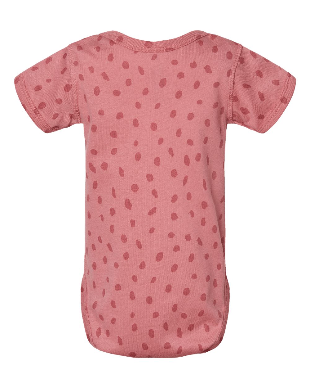 Rear View of Mauvelous Spot Infant Fine Jersey Bodysuit - 4424