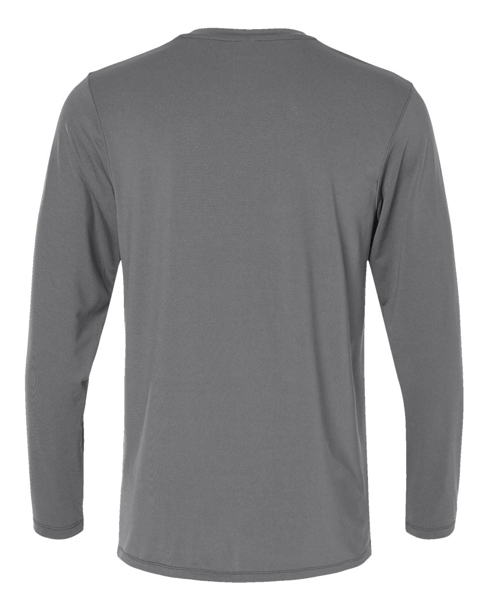 Front View of Medium Grey Aruba Extreme Performance Long Sleeve T-Shirt - 222