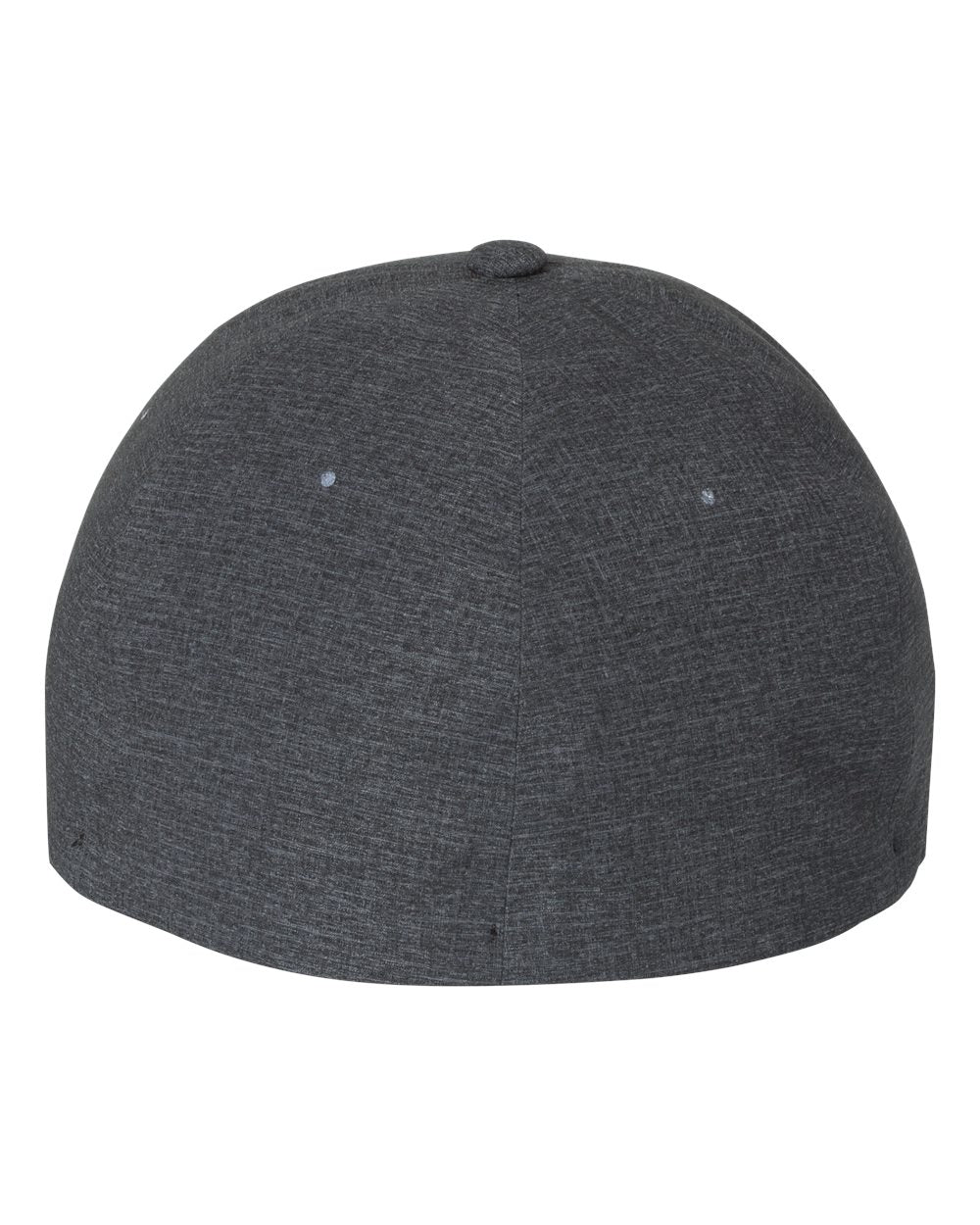 Rear View of Melange Charcoal Delta® Seamless Cap - 180