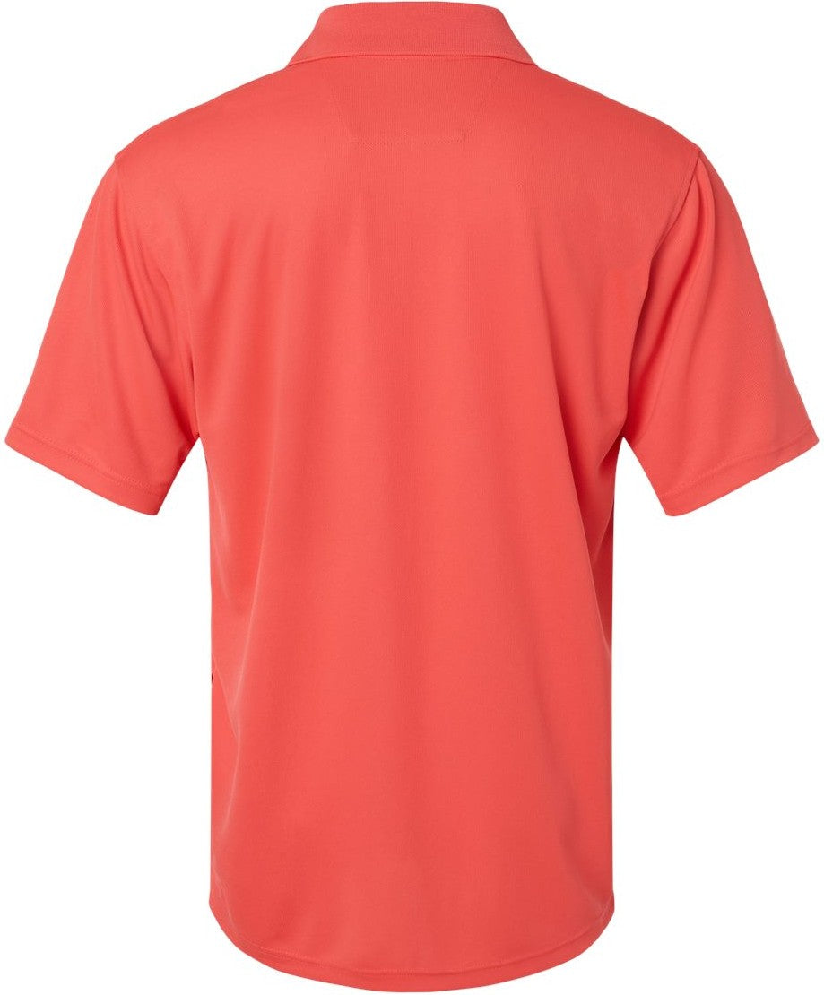 Rear View of Melon Saratoga Performance Mini Mesh Polo - 100