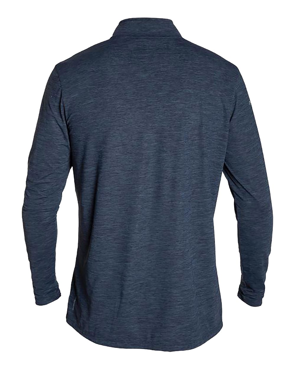 Rear View of Midnight Heathered Low Pro Quarter-Zip - MVQTRL9
