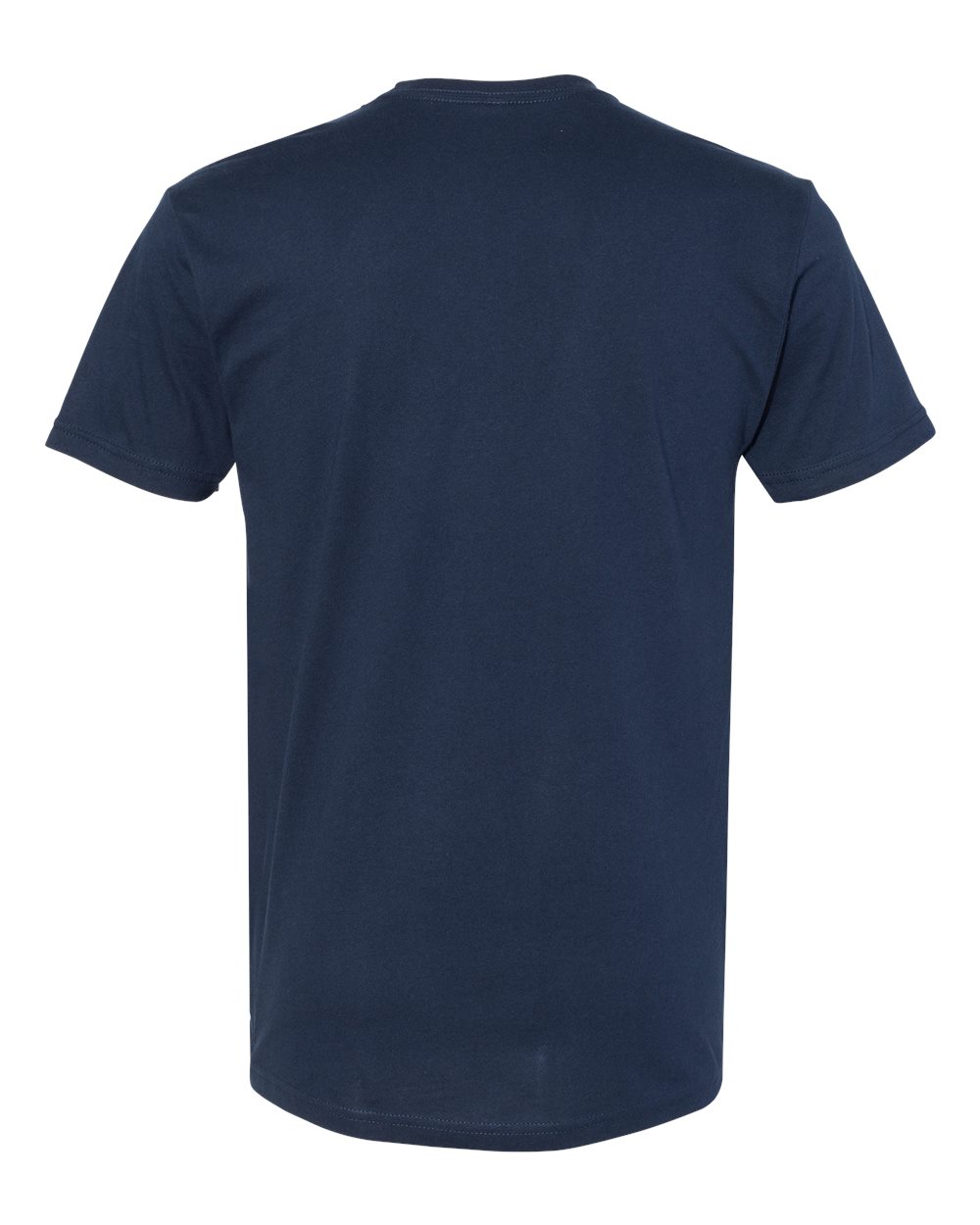 Rear View of Midnight Navy Cotton Pocket T-Shirt - 3605