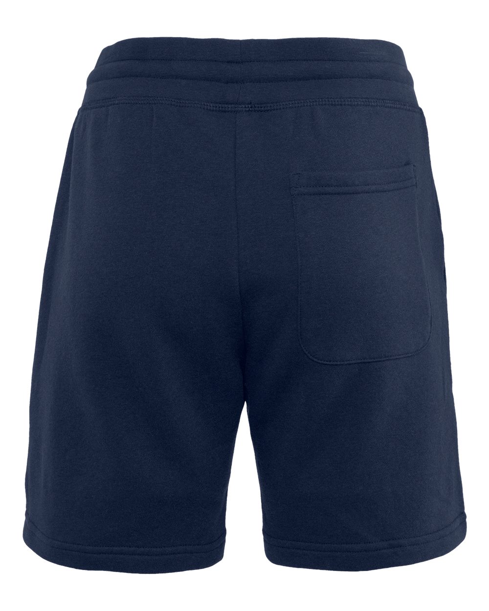 Rear View of Midnight Navy Fleece Sweat Shorts - 9903