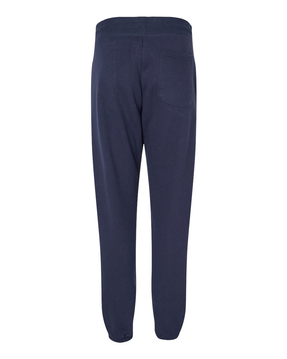 Rear View of Midnight Navy Fleece Sweatpants - 9803