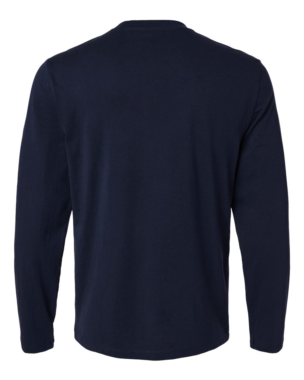 Rear View of Midnight Navy RegenX Cotton Underscrub Long Sleeve T-Shirt - M30002U