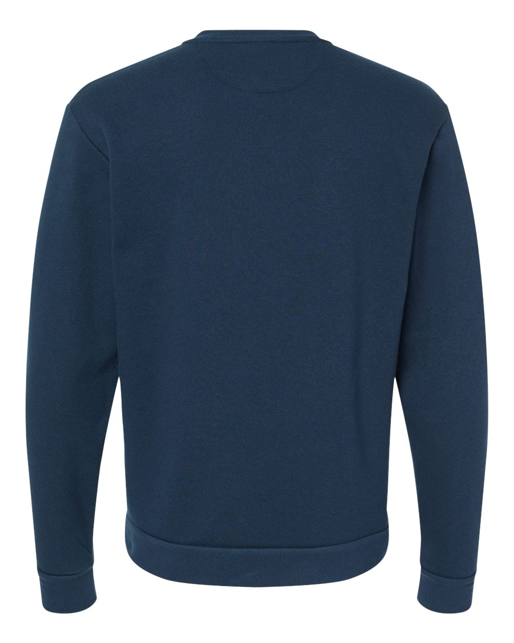 Rear View of Midnight Navy Santa Barbara Pocket Crewneck Sweatshirt - 9001