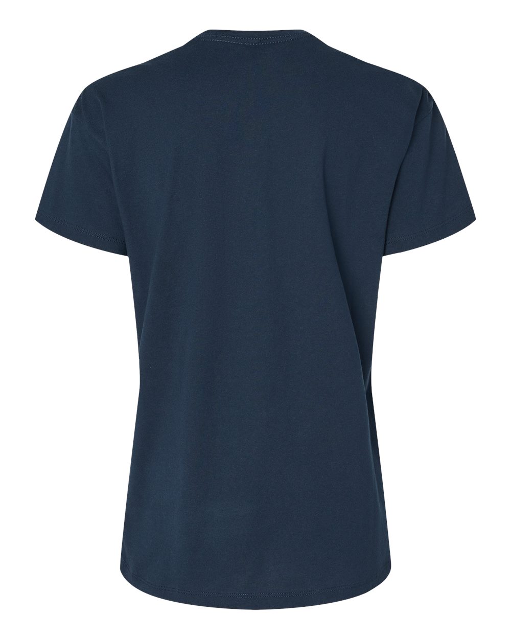 Rear View of Midnight Navy Women's Cotton Relaxed T-Shirt - 3910