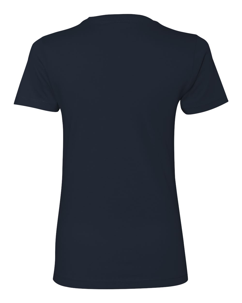 Rear View of Midnight Navy Women’s Cotton T-Shirt - 3900
