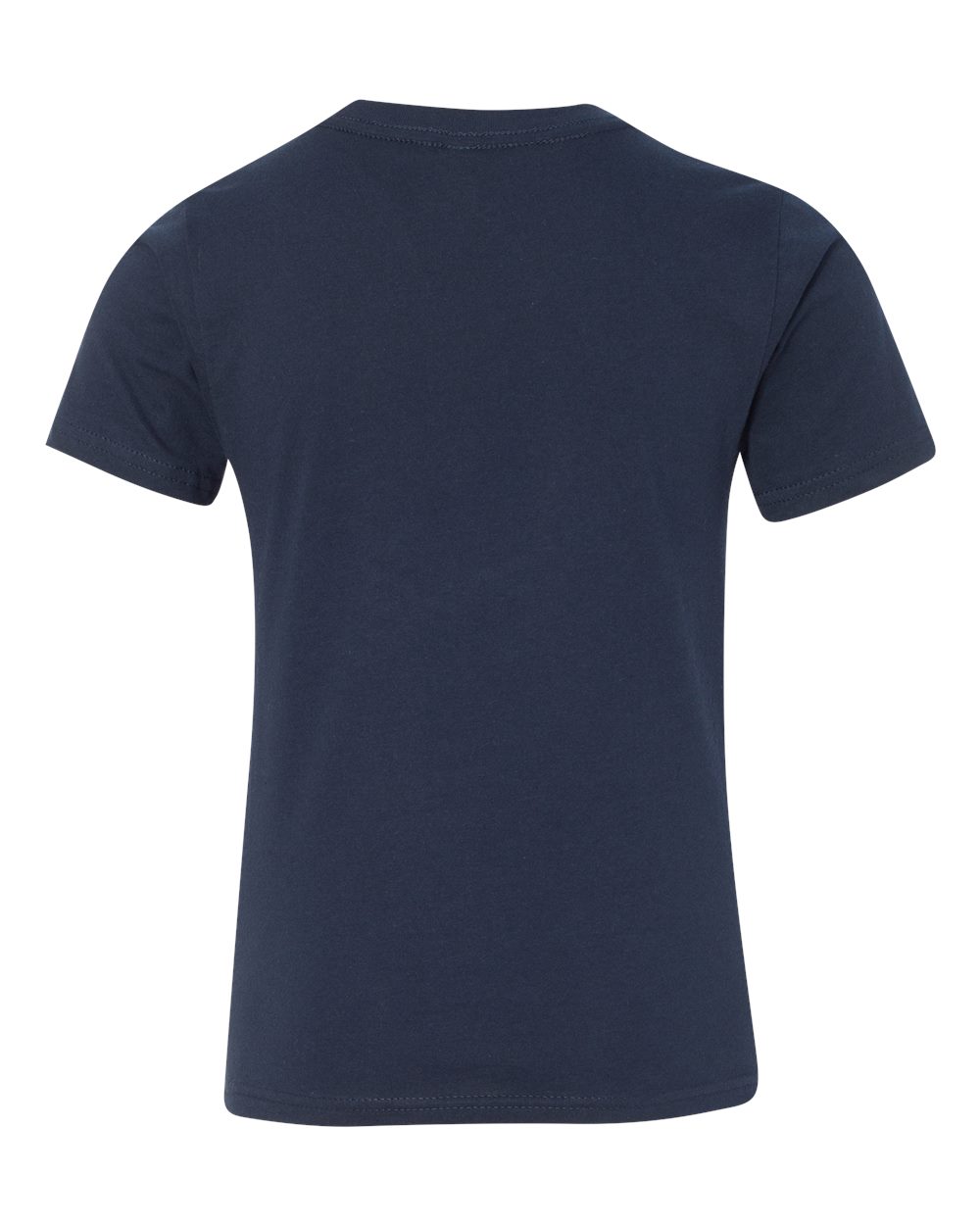 Rear View of Midnight Navy Youth Cotton T-Shirt - 3310