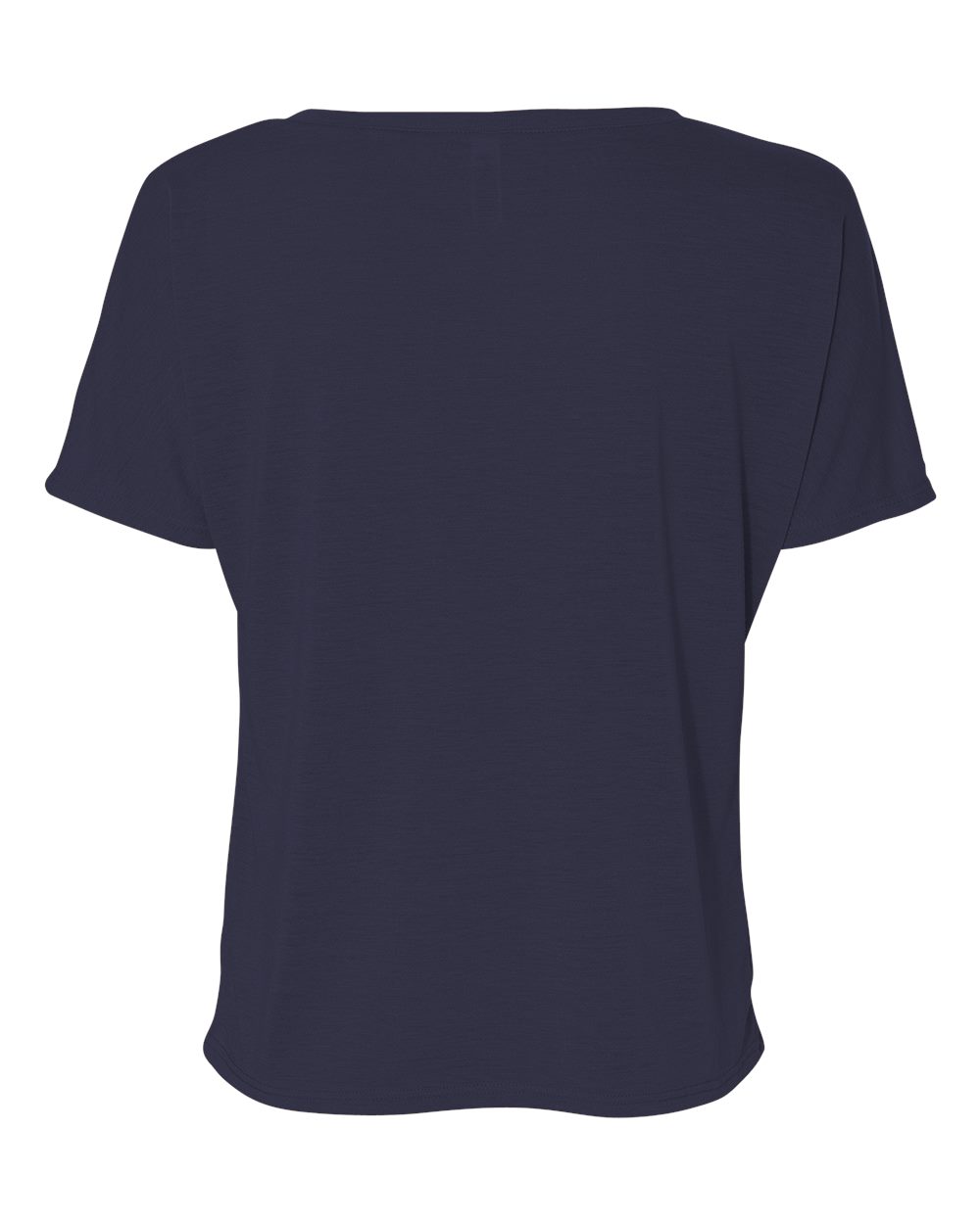 Rear View of Midnight Women’s Slouchy V-Neck Tee - 8815