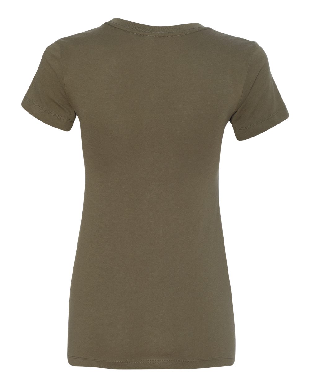 Rear View of Military Green Women's Ideal T-Shirt - 1510