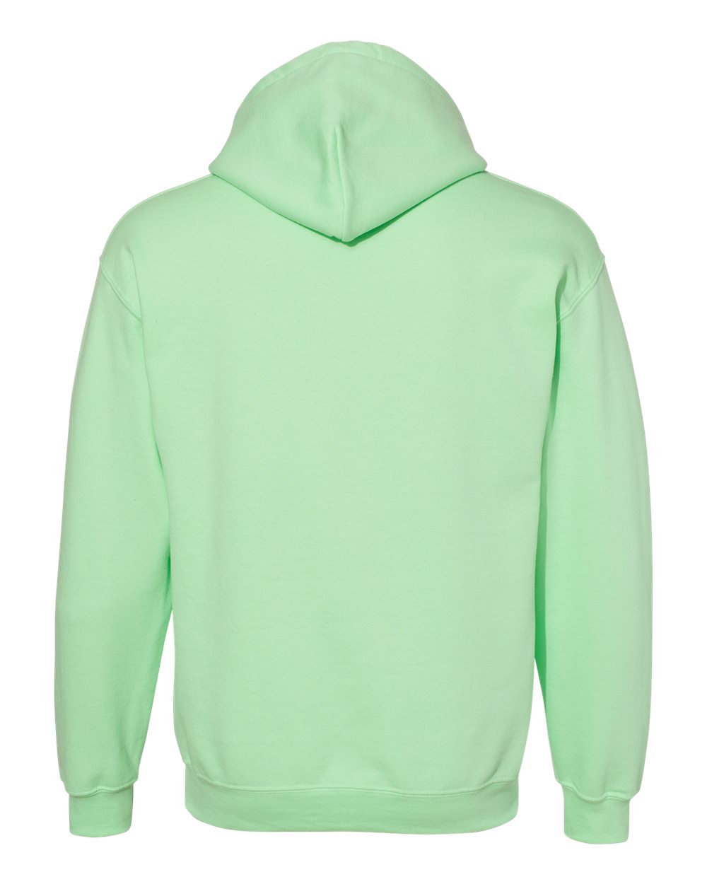 Rear View of Mint Green Heavy Blend™ Hooded Sweatshirt - 18500