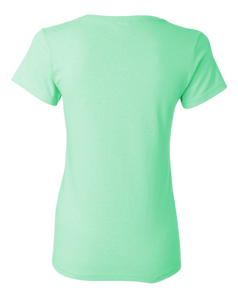 Rear View of Mint Green Heavy Cotton™ Women’s T-Shirt - 5000L