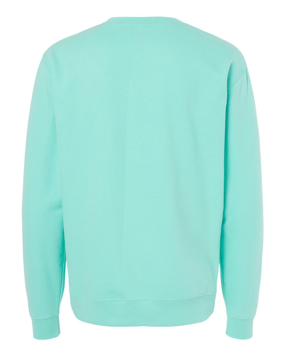 Rear View of Mint Midweight Crewneck Sweatshirt - SS3000