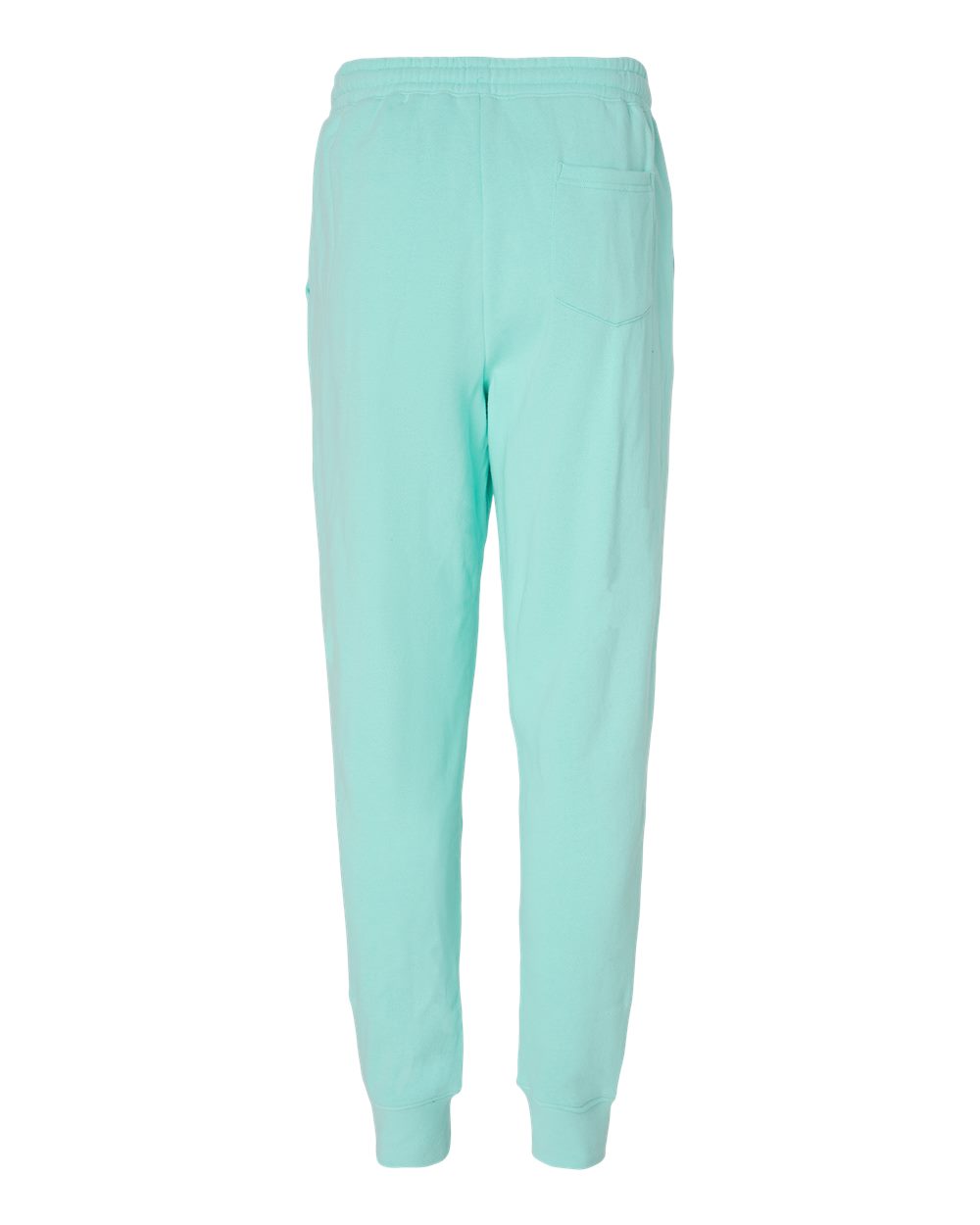 Rear View of Mint Midweight Fleece Pants - IND20PNT