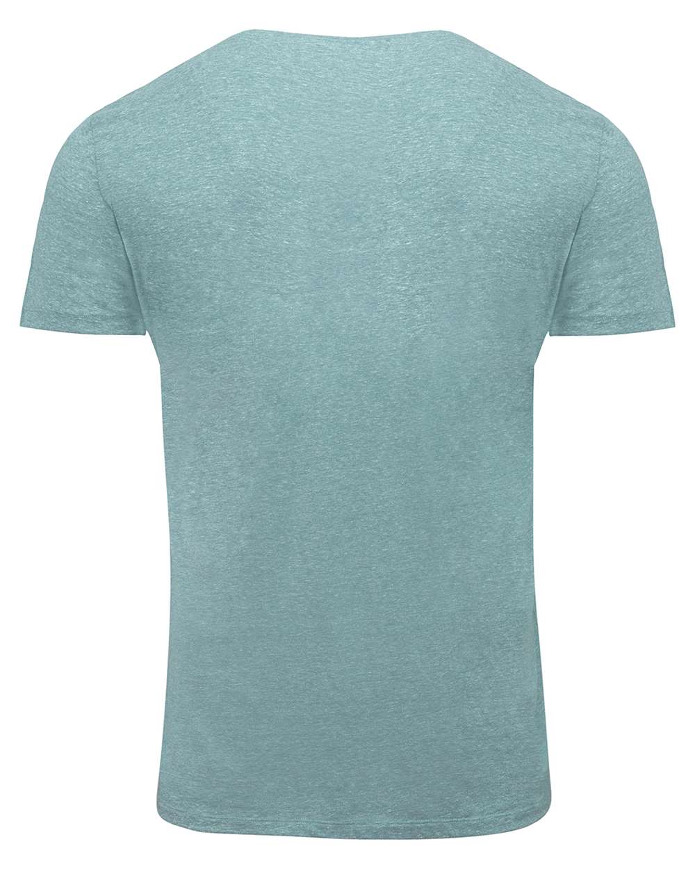 Rear View of Mint Triblend Triblend Short-Sleeve T-Shirt - 102A