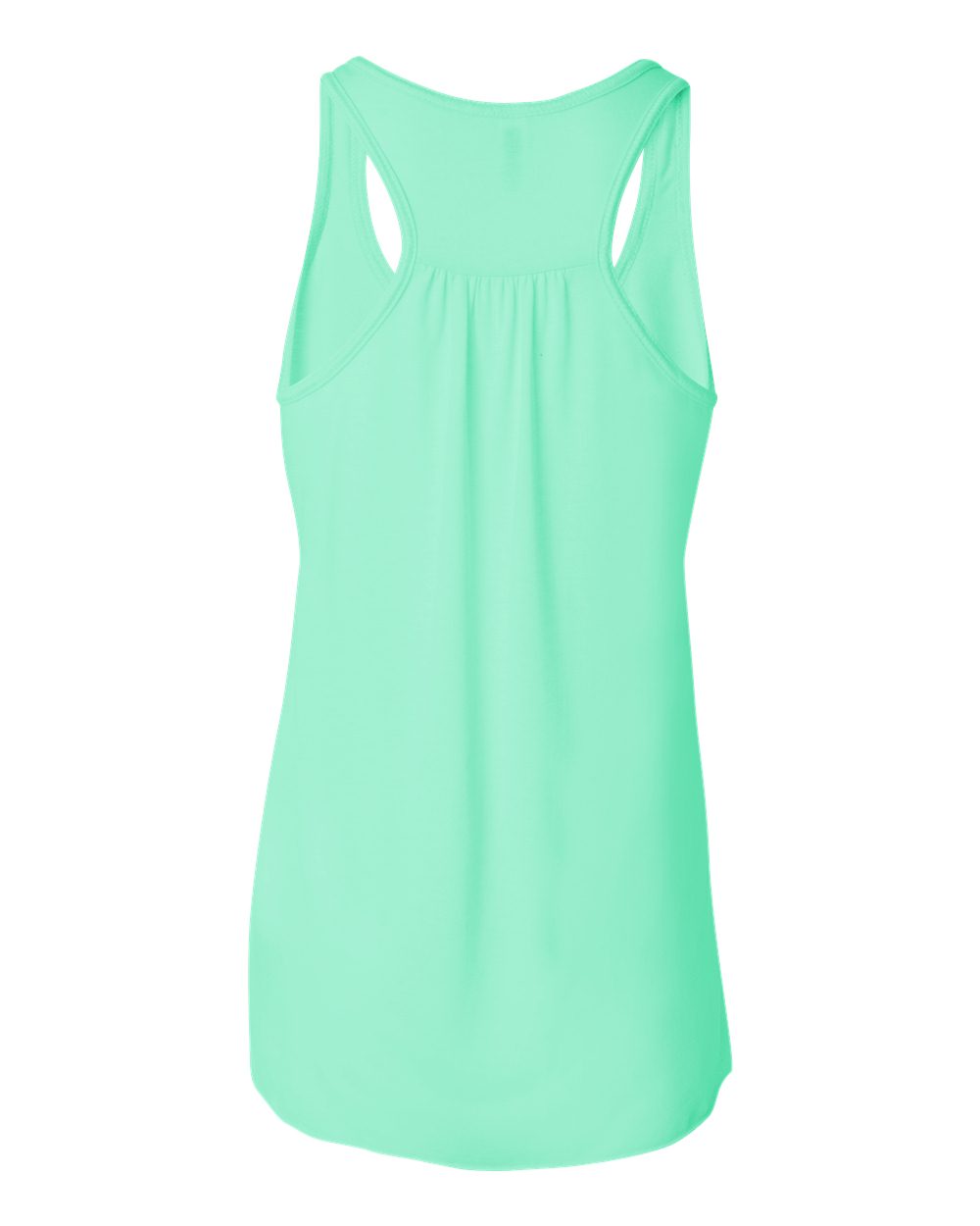 Rear View of Mint Women's Flowy Racerback Tank - 8800