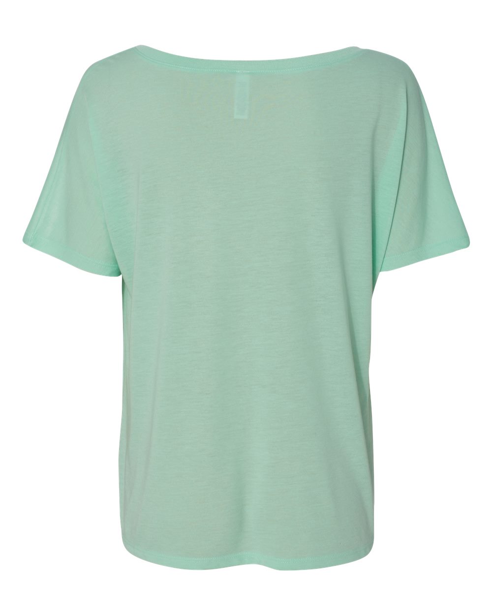 Rear View of Mint Women’s Slouchy V-Neck Tee - 8815