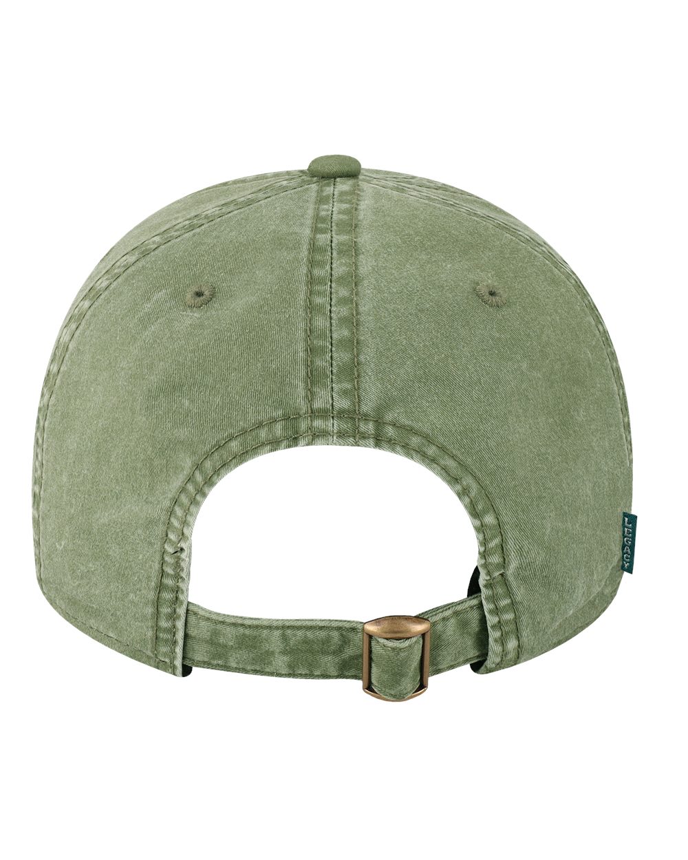 Rear View of Moss Green Terra Twill Cap - TTA
