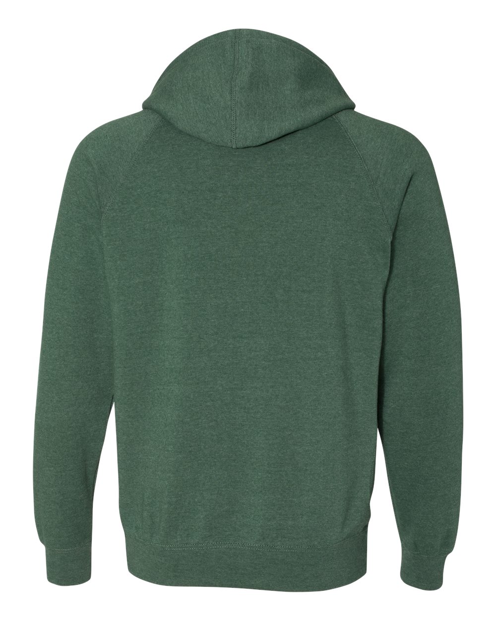 Rear View of Moss Special Blend Raglan Hooded Sweatshirt - PRM33SBP