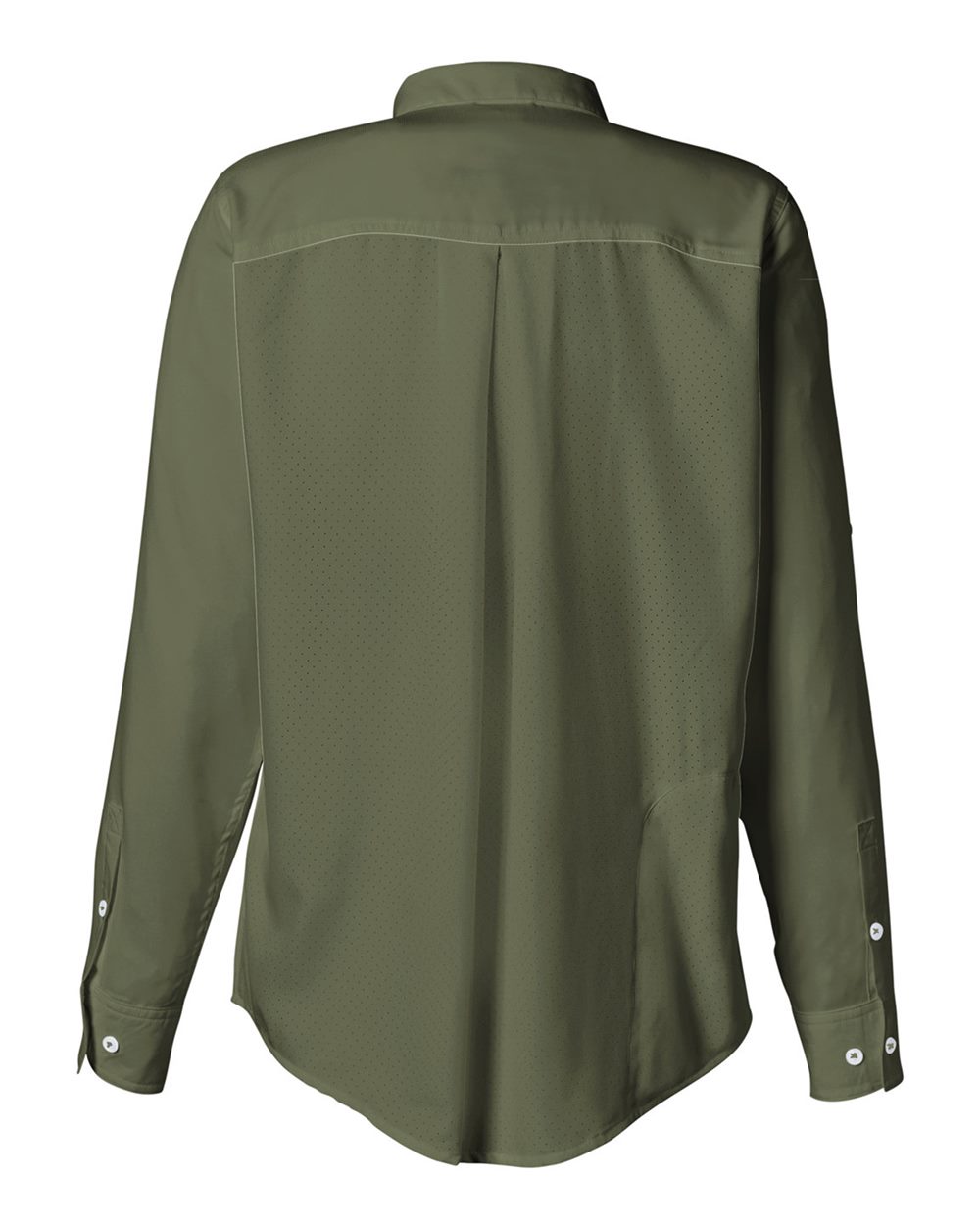 Rear View of Moss Women's Tide Point Long Sleeve Shirt - H615006
